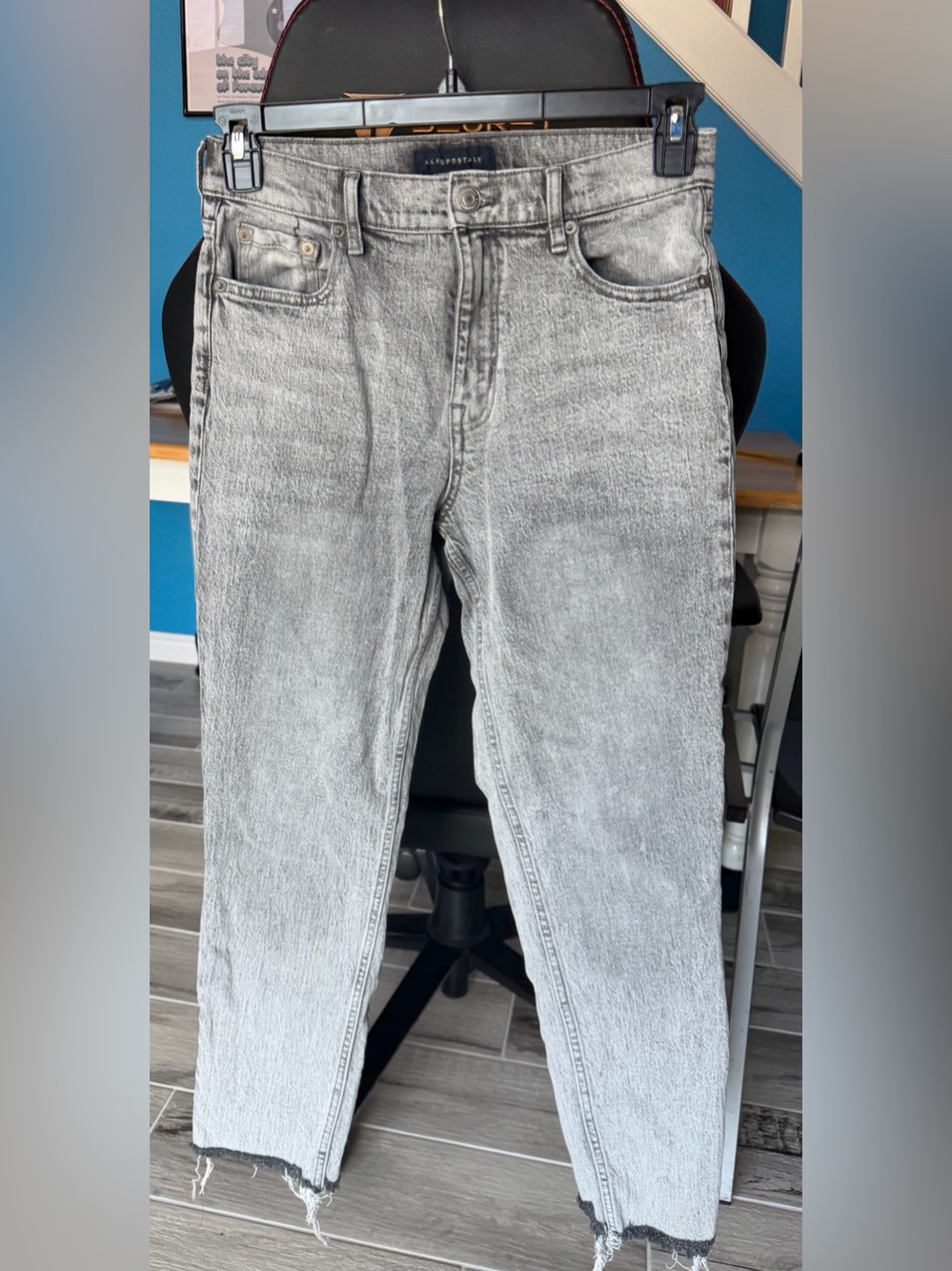 Aeropostale gray mom jeans high wasted